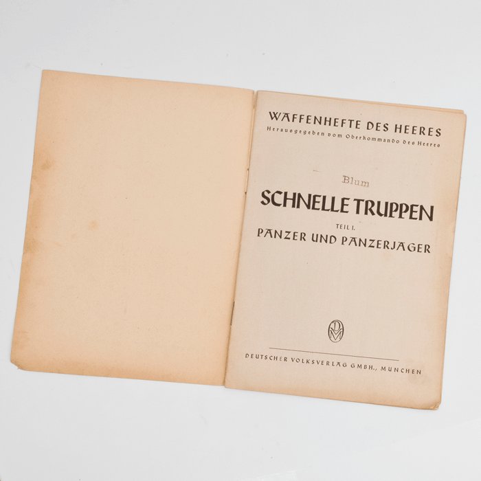 SPA20 Soft cover booklet Schnelle Truppen, Teil I. Panzer und Panzerjäger — image 3