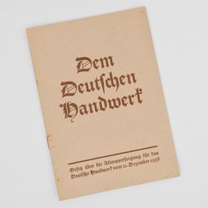 WAC16 Small booklet Dem Deutschen Handwerk