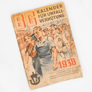 WAC14 Workers accident prevention themed calendar for 1938