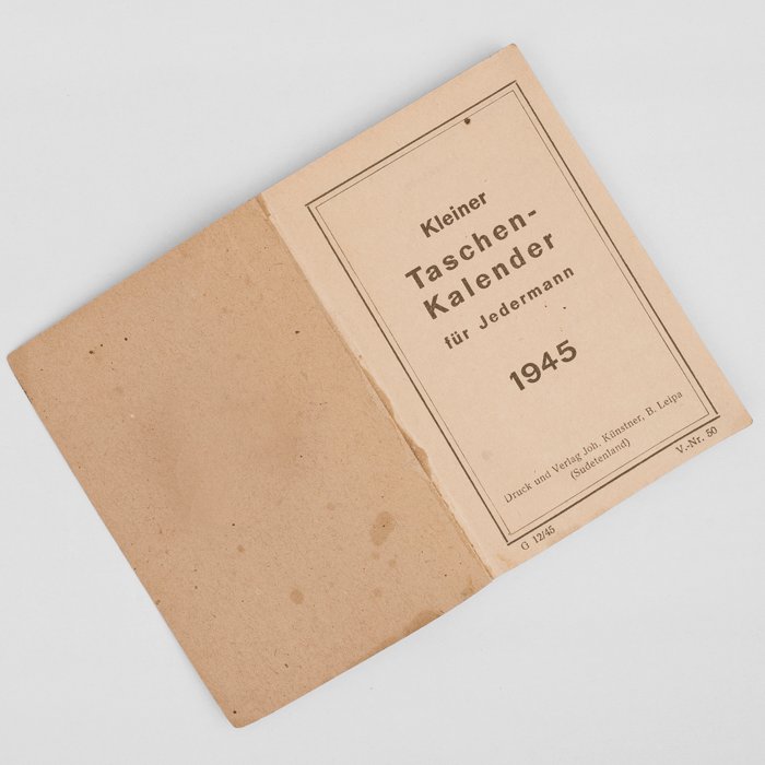 WAC13 Pocket day calendar for 1945 — image 4