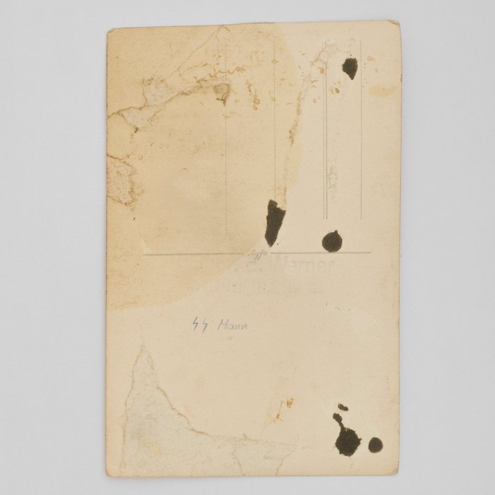 WAC12 Photo postcard of Waffen-SS Mann — image 3