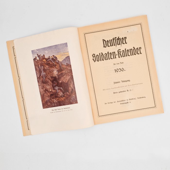 WAC8 Hard cover Deutscher Soldaten Kalendar 1936 — image 4
