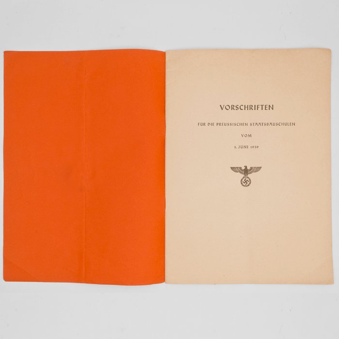 WAC7 Soft cover booklet, Vorschriften für die Preussischen Staatsbauschulen — image 3