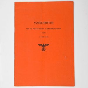 WAC7 Soft cover booklet, Vorschriften für die Preussischen Staatsbauschulen