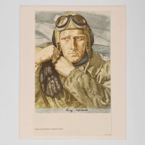 WAC6 Color Willrich print of Hauptmann Knapp