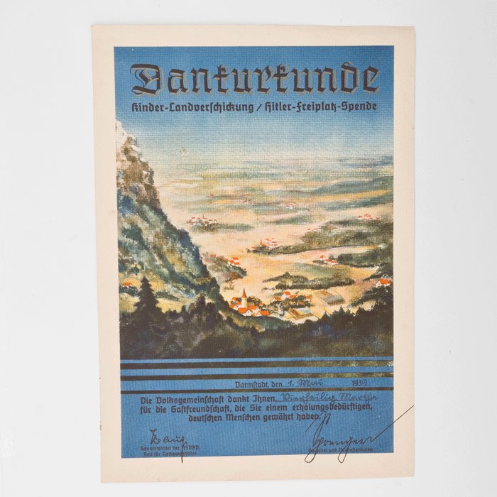 WAC4 Small poster, with legend Danturtunde kinder-Landverschickung — image 2