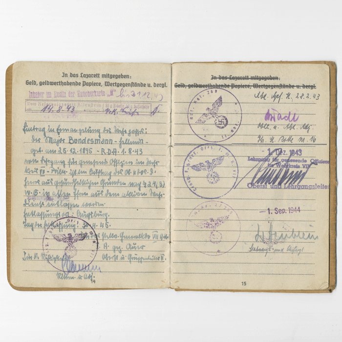 TAP4 Set including Soldbuch and award document for Heer Major German Cross in Gold recipient, Italian front — image 12