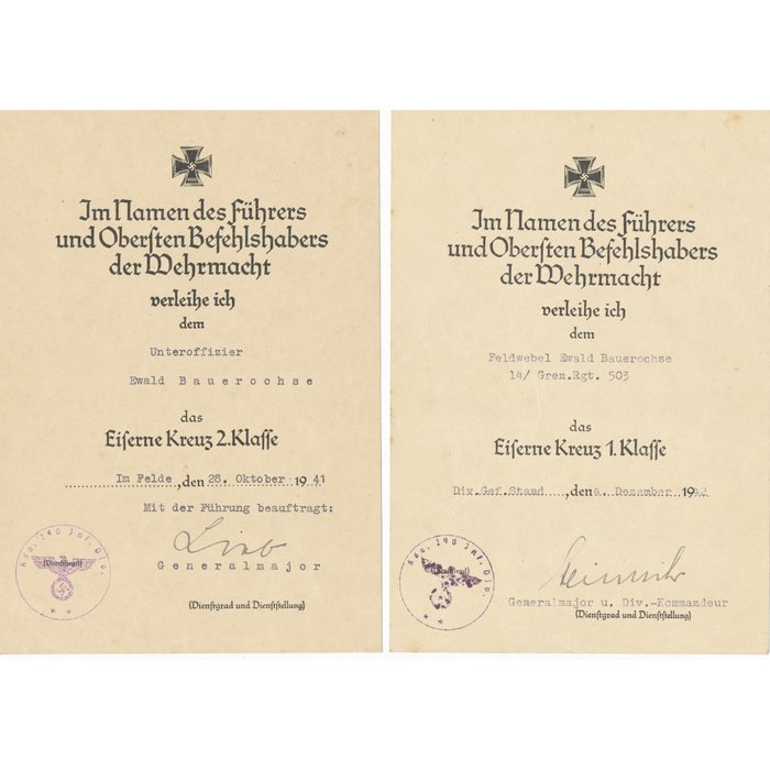 TAP3 Large set including Soldbuch, award documents, original front photos and battle damaged Erkennungsmarke for Heer Panzerjäger Oberfeldwebel — image 11