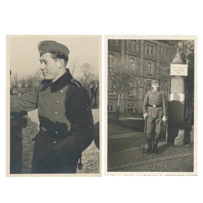 TAP3 Large set including Soldbuch, award documents, original front photos and battle damaged Erkennungsmarke for Heer Panzerjäger Oberfeldwebel — image 8