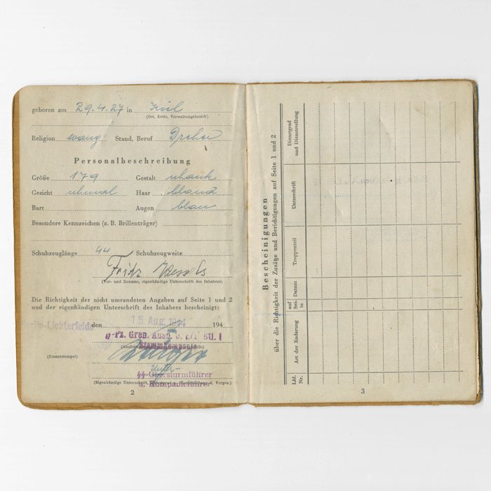 TAP13 Late war Waffen-SS Soldbuch for an SS-Pz.-Gren. that served with several units including 12/SS-Pz.Div. Hitlerjugend — image 5