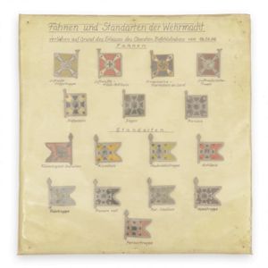 TPA10 Period made display board for WHW Fahnen und Standarten …