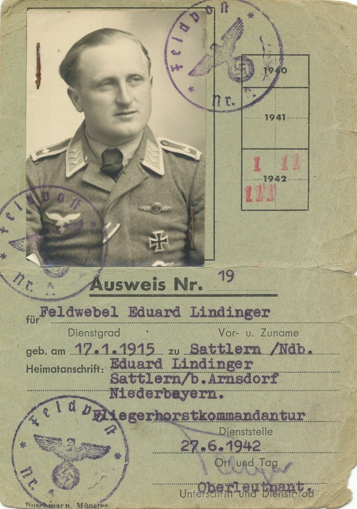 GMA6 Set of documents and photographs related to Luftwaffe Ritterkreuzträger Hauptfeldwebel Eduard Lindinger — image 10