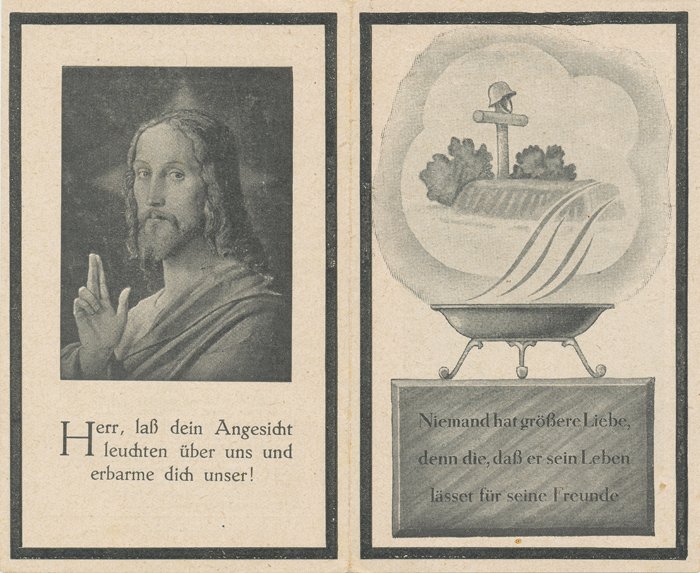 DJA4 Pair of death notices for two brothers who fell in Heer service on the Ostfront — image 3