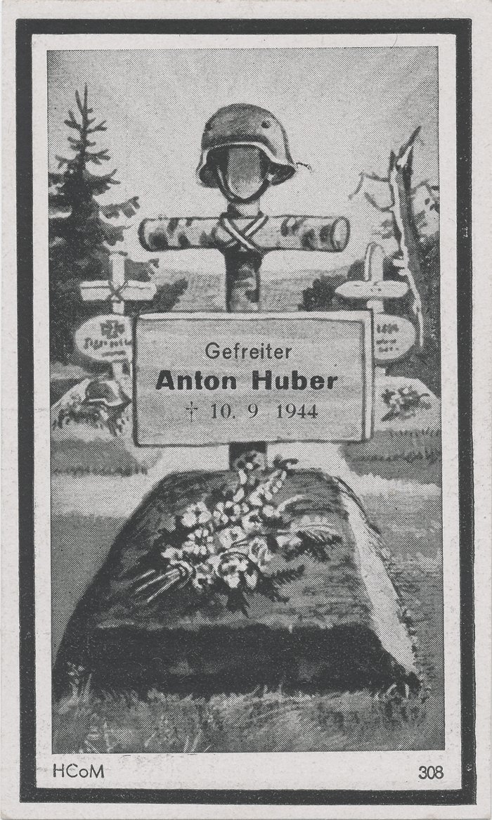 DJA4 Pair of death notices for two brothers who fell in Heer service on the Ostfront — image 5