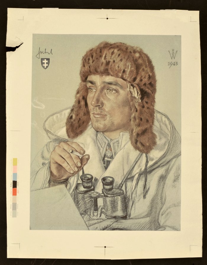 GMA5 Wolf Willrich color poster of Heer Eichenlaubträger NCO — image 2