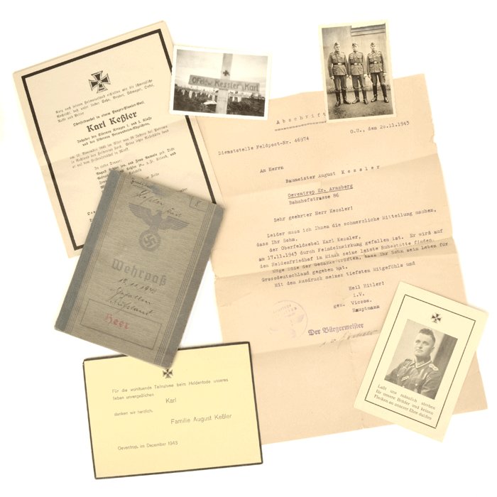 AHG5 Set of Wehrpass and other documents for Heer Pionier NCO fallen in Russia — image 2