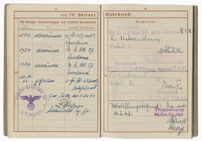 AHG5 Set of Wehrpass and other documents for Heer Pionier NCO fallen in Russia — image 9