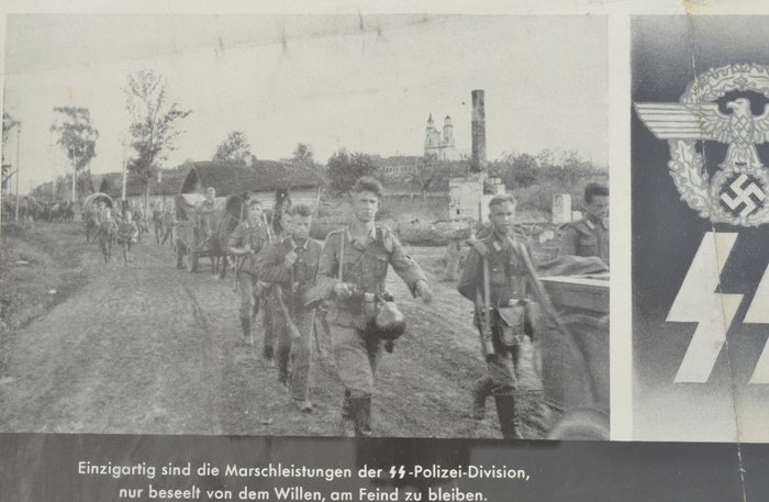 ARH1 Framed recruiting poster for SS-Polizei-Division — image 5