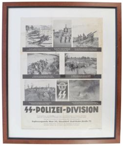 ARH1 Framed recruiting poster for SS-Polizei-Division