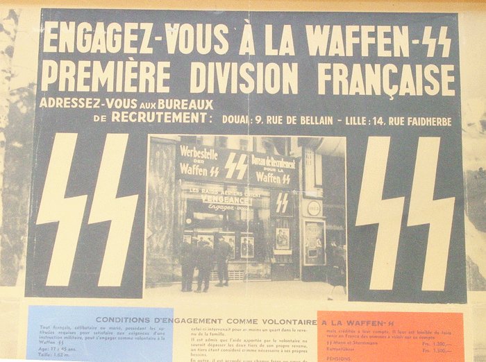 CH111 Poster for recruitment of French Waffen SS division — image 3