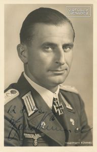 Wartime autographed photo of RKT Hauptmann Kummel, The Lion of …