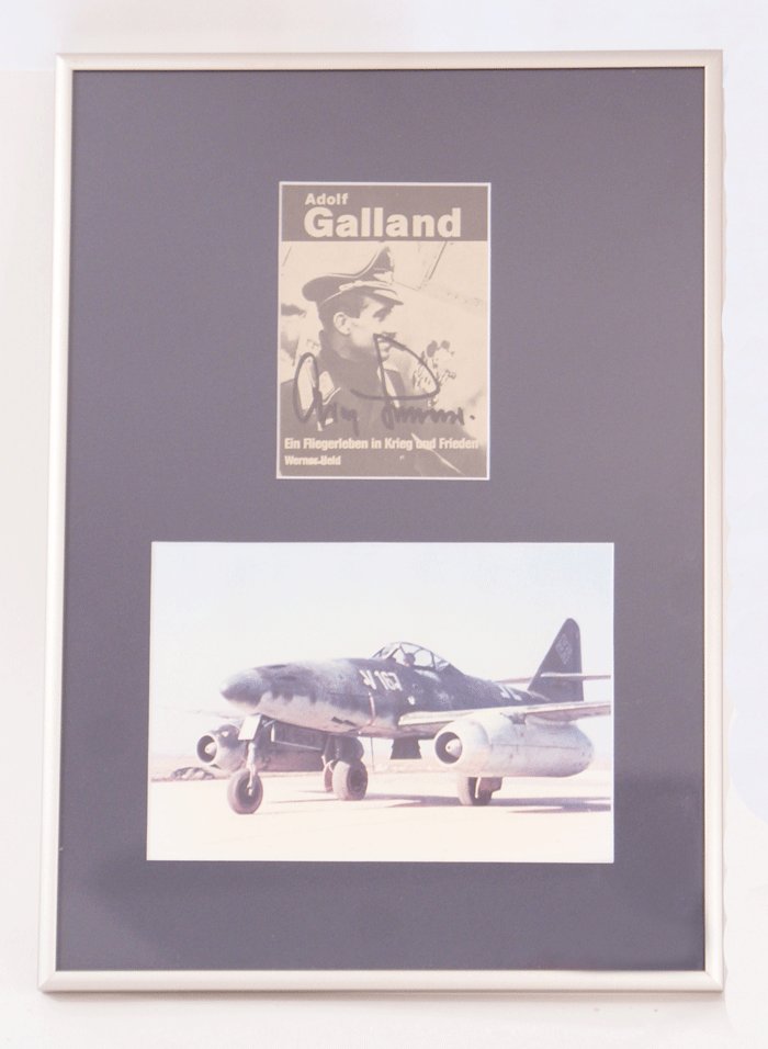 Framed Adolf Galland signature — image 2