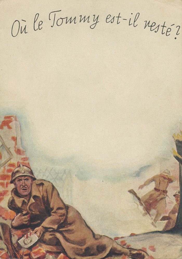 German propaganda cards for French troops — image 2