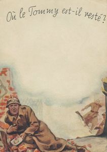 German propaganda cards for French troops