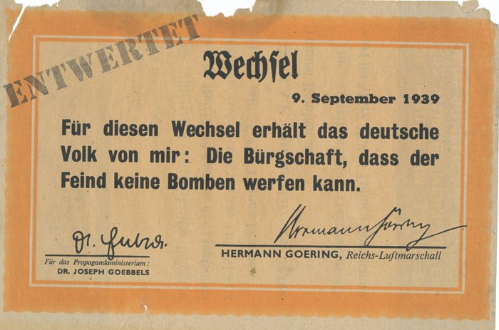 Allied progranda leaflet mocking Göring's boast about bombers over Germany — image 2