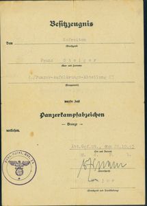 STN1 Set of documents for highly decorated soldier in 23rd …