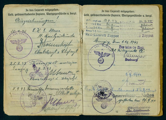 Soldbuch to Heer Kanonier killed in action — image 6