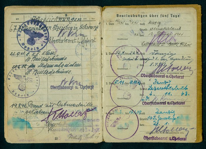 Soldbuch to Heer Kanonier killed in action — image 7