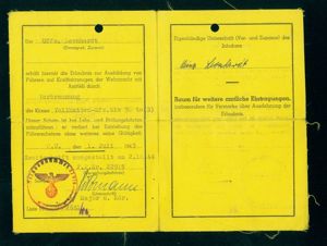 NLC1 Driving Instructor's License for Heer Unteroffizier