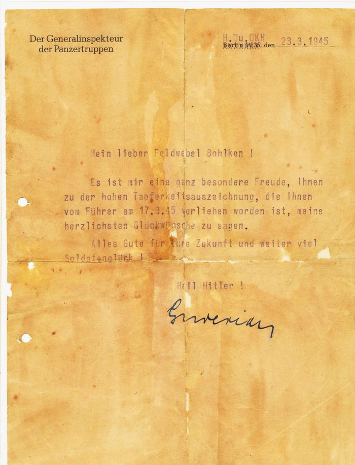 Preliminary Ritterkreuz document set for NCO recipient in 1st Panzer Division — image 4