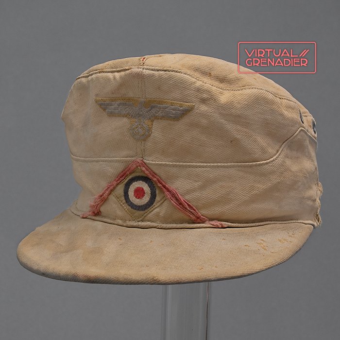 JKT1 Fantastic service worn Heer DAK Panzer EM M40 cap — image 2