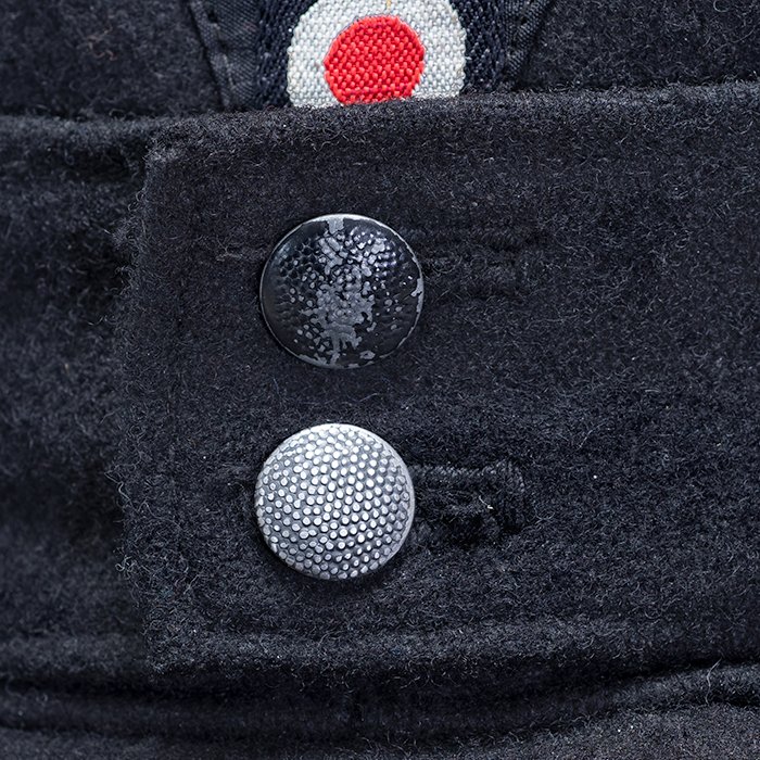 HCL25 Professionally restored Heer contract black Panzer EM M43 cap — image 7