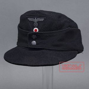 HCL25 Professionally restored Heer contract black Panzer EM M43 cap