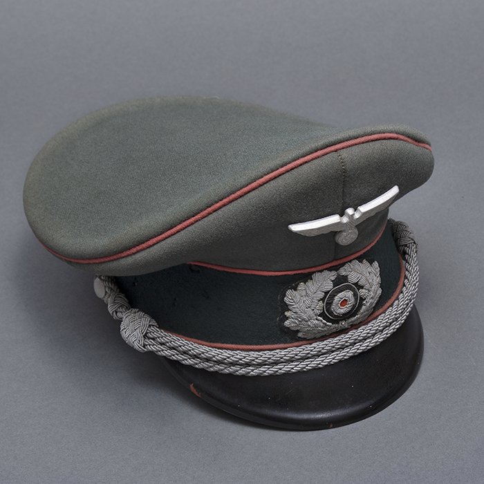 XBM17 Heer Panzer officer's visored cap manufactured by the firm of Hermann Potthoff, Coesfeld — image 10