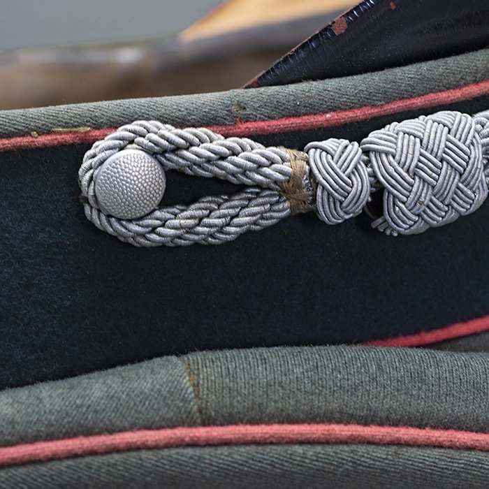 XBM17 Heer Panzer officer's visored cap manufactured by the firm of Hermann Potthoff, Coesfeld — image 13