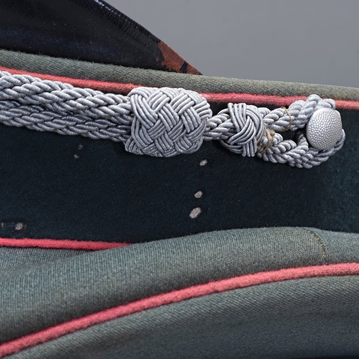 XBM17 Heer Panzer officer's visored cap manufactured by the firm of Hermann Potthoff, Coesfeld — image 14