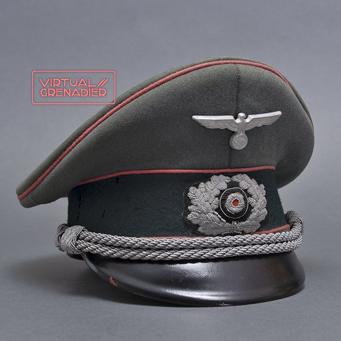 XBM17 Heer Panzer officer's visored cap manufactured by the firm of Hermann Potthoff, Coesfeld — image 2