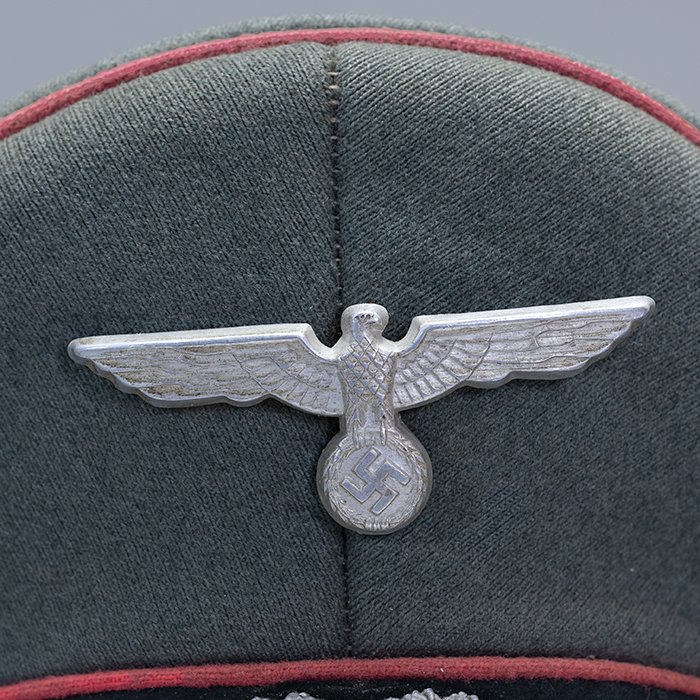 XBM17 Heer Panzer officer's visored cap manufactured by the firm of Hermann Potthoff, Coesfeld — image 6