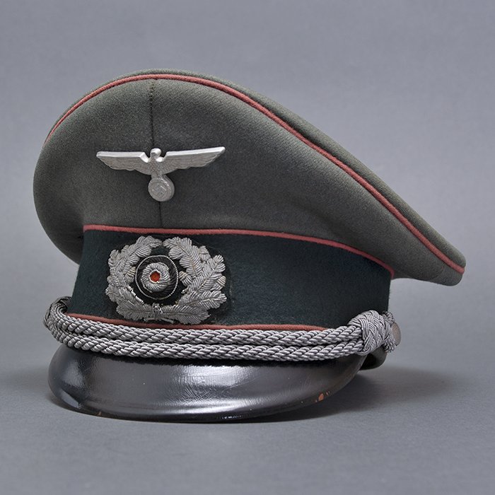 XBM17 Heer Panzer officer's visored cap manufactured by the firm of Hermann Potthoff, Coesfeld — image 8