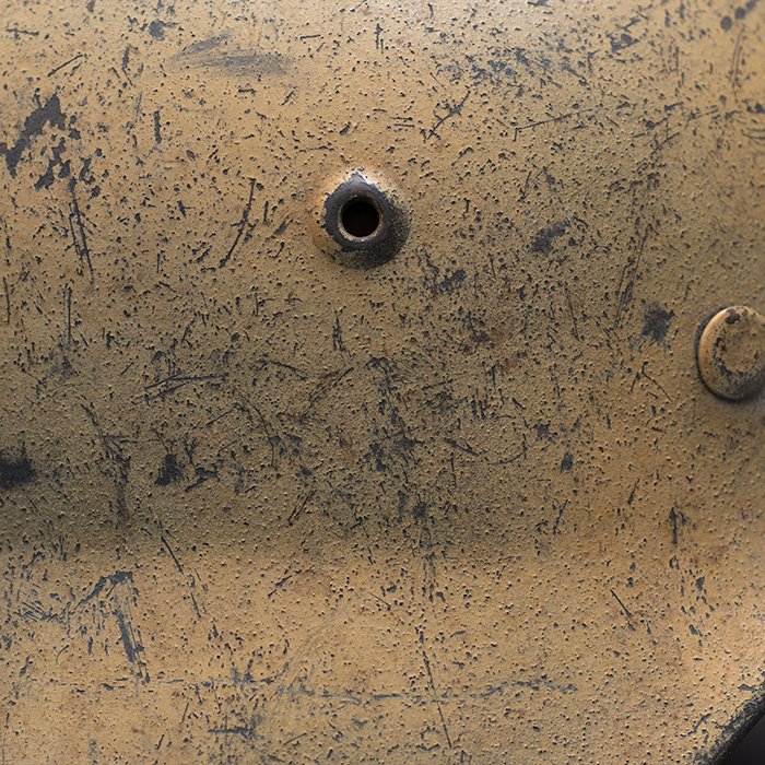 RH68 Luftwaffe M40 single decal tan camouflaged helmet — image 10