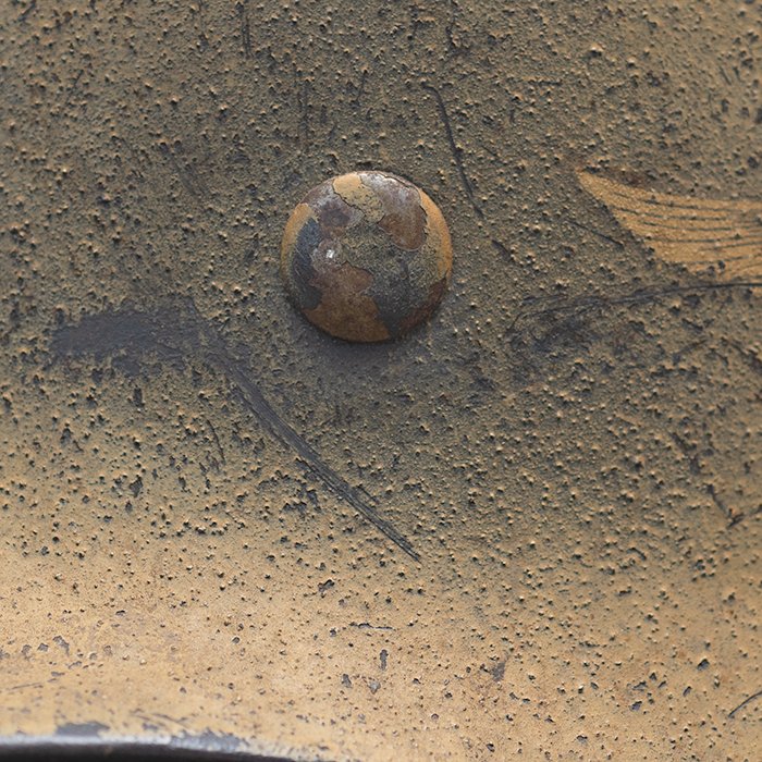 RH68 Luftwaffe M40 single decal tan camouflaged helmet — image 6