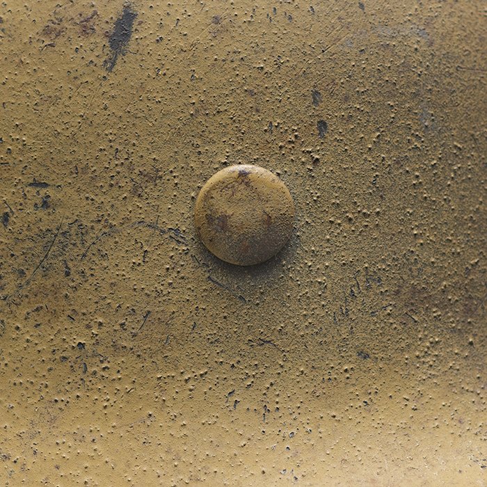 RH67 Top shelf Heer M40 single decal tan camouflaged helmet — image 15