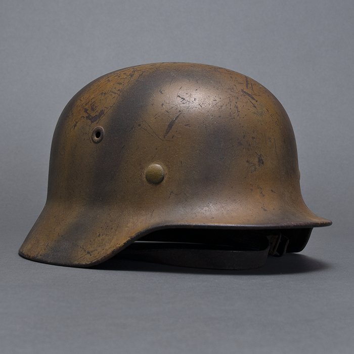 RH66 Striking Luftwaffe M40 single decal 'tiger striped' camouflaged helmet — image 11