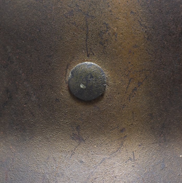 RH66 Striking Luftwaffe M40 single decal 'tiger striped' camouflaged helmet — image 14