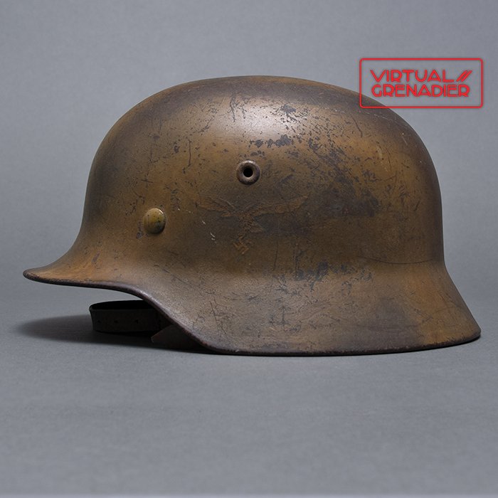 RH66 Striking Luftwaffe M40 single decal 'tiger striped' camouflaged helmet — image 2