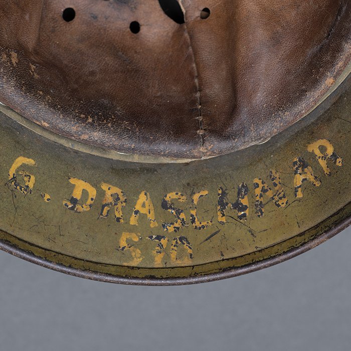 RH66 Striking Luftwaffe M40 single decal 'tiger striped' camouflaged helmet — image 27